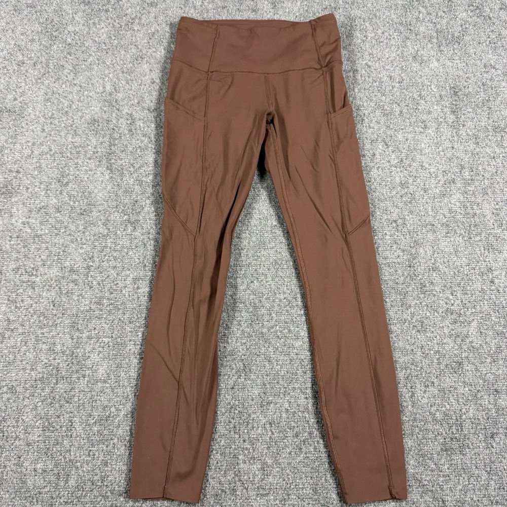 Lululemon Fast And Free Tight Womens 4 Brown Leggings II Nulux